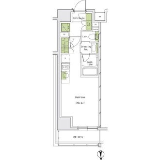 ザ・パークハビオ名古屋松原の間取図