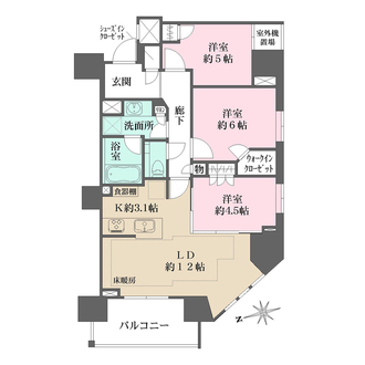 ザ・パークハウス上前津フロントの間取図