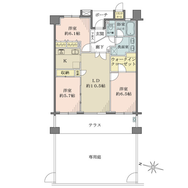 ダイアパレス川口青木の間取図