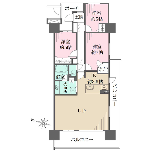 ビー・サイトの間取図