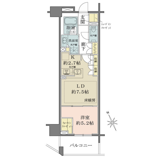 ザ・パークハウス赤羽フロントの間取図
