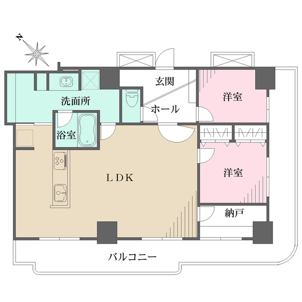 スカイフロントタワー川口の間取図