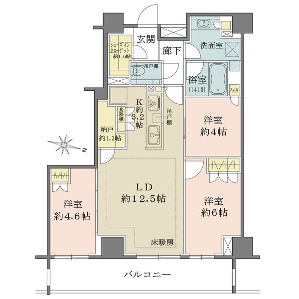ザ・パークハウス赤羽ウエストウイングの間取図