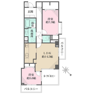 コート赤羽の間取図