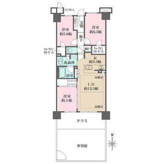 オハナ北戸田ガーデニアの間取図