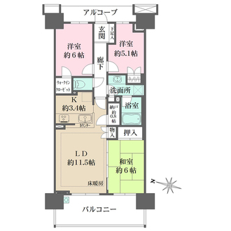 グランシンフォニアの間取図