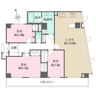 ジェム西川口ルミオールの間取図