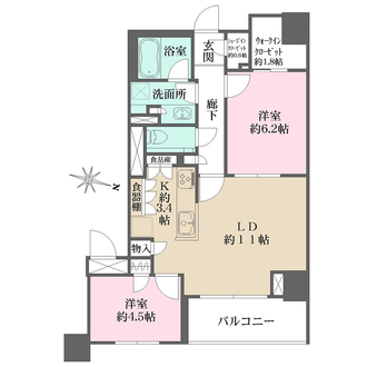 ザ・パークハウス赤羽イーストウィングの間取図