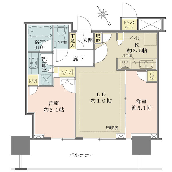 津田沼ザ・タワーの間取図
