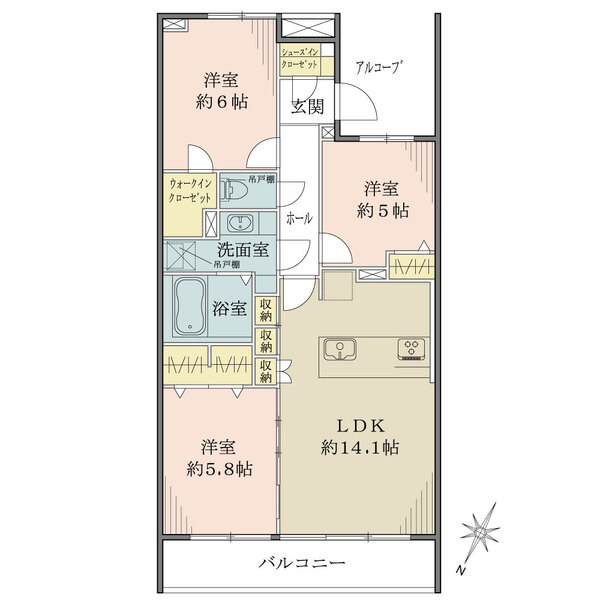グランスイートブルーの間取図