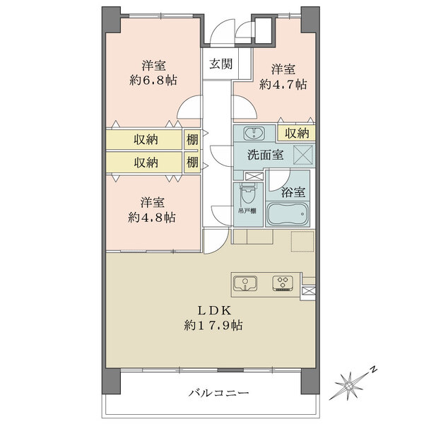 ファミール千葉弁天町の間取図