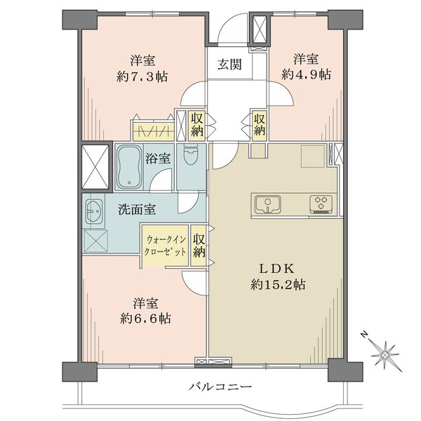 菊田ハイツの間取図