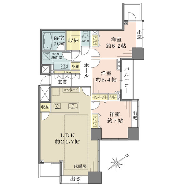 グランドターミナルタワー本八幡の間取図