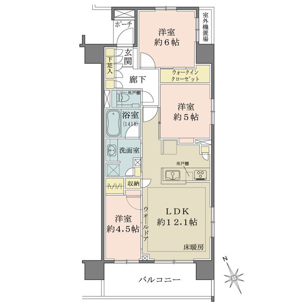 エクセレントシティ船橋グランライズの間取図