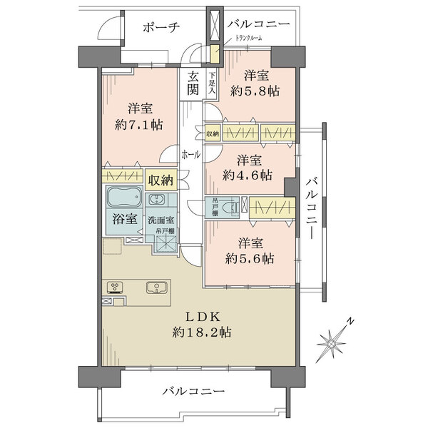 千葉みなとパークハウス　壱番館の間取図