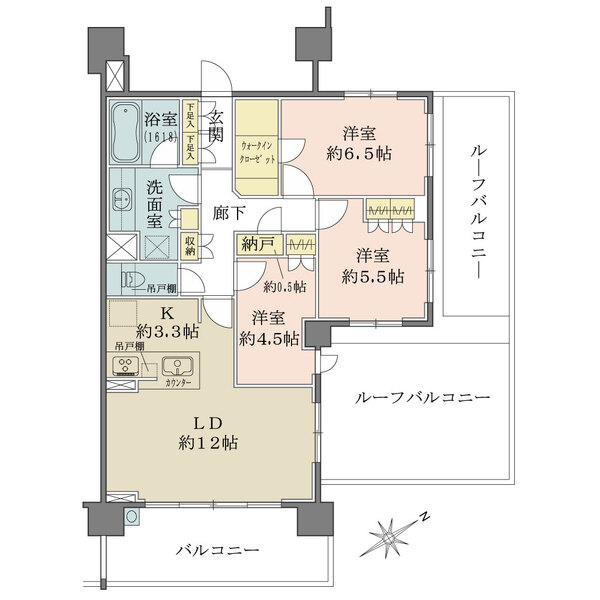 ブランズシティ津田沼奏の杜の間取図