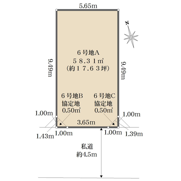 6号地の間取図