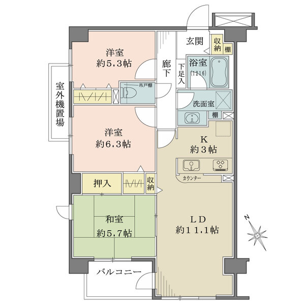 ビエネス津田沼の間取図