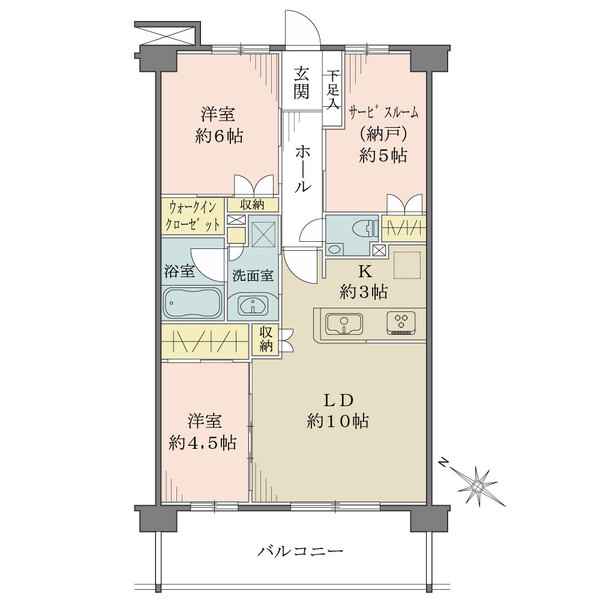 エクセレントシティ蘇我の間取図
