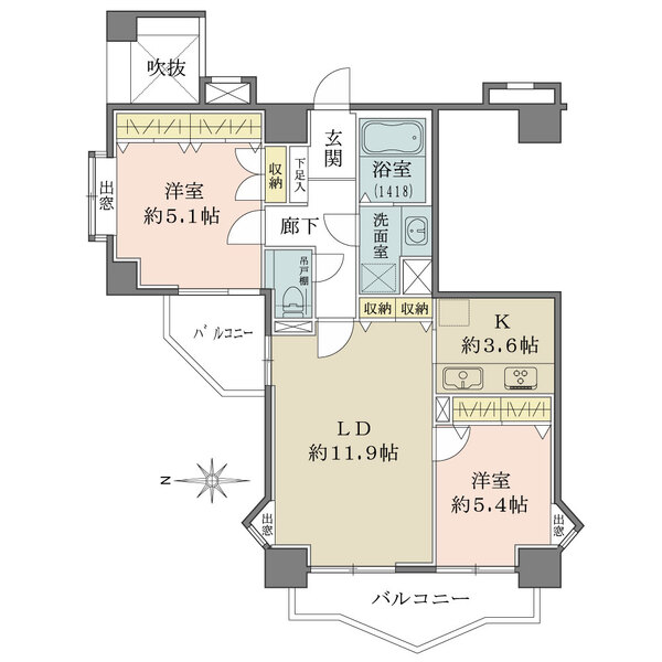 エクセレント千葉駅前タワーの間取図