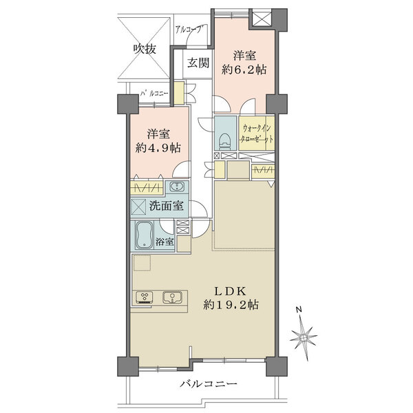 レールシティ津田沼の間取図