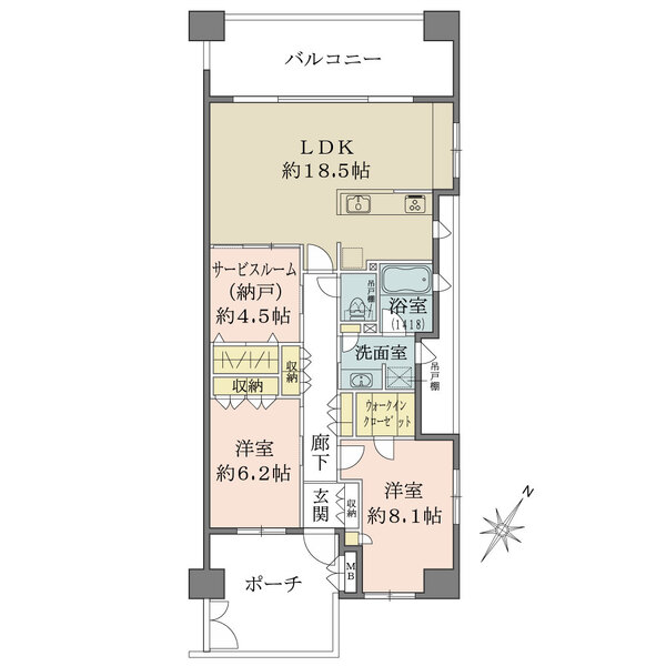 グランスイートブルーの間取図