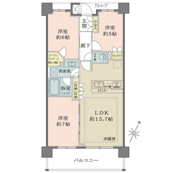 BELISTA北習志野イーストレジデンスの間取図