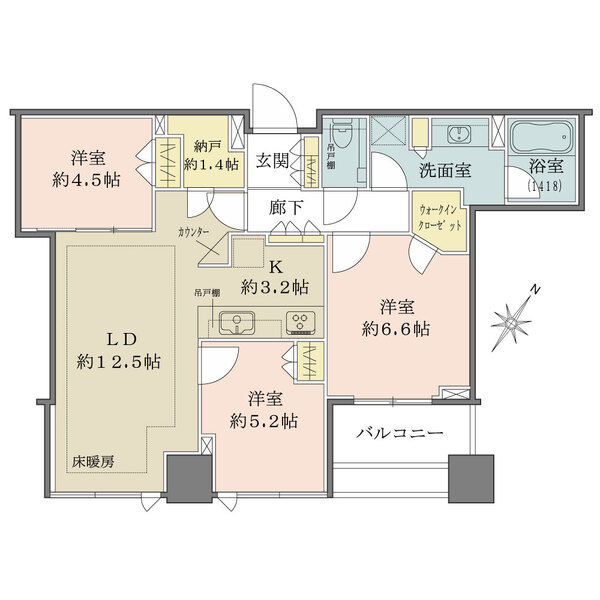シティタワー有明の間取図