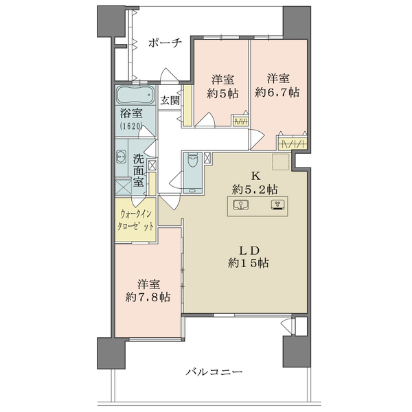 幕張ベイタウン　マリンフォートSUNLIGHT　WINGの間取図