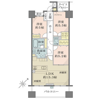 スクエアマークスの間取図