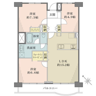 菊田ハイツの間取図
