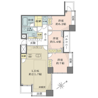 グランドターミナルタワー本八幡の間取図