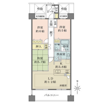 オーベル千葉ステイトの間取図