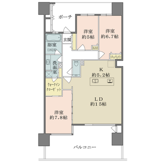 幕張ベイタウン　マリンフォートSUNLIGHT　WINGの間取図