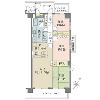 ウインベルコーラス津田沼の間取図