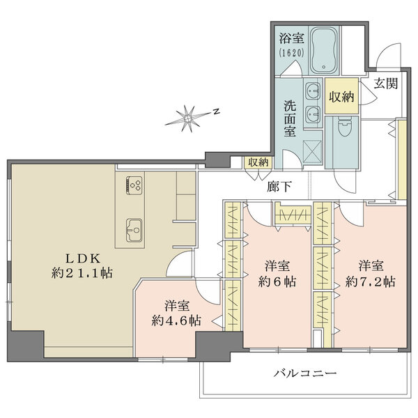 代官山アドレス ザ・タワーの間取図