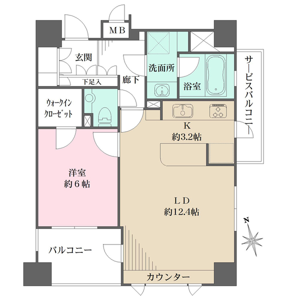 代官山デュープレックスの間取図