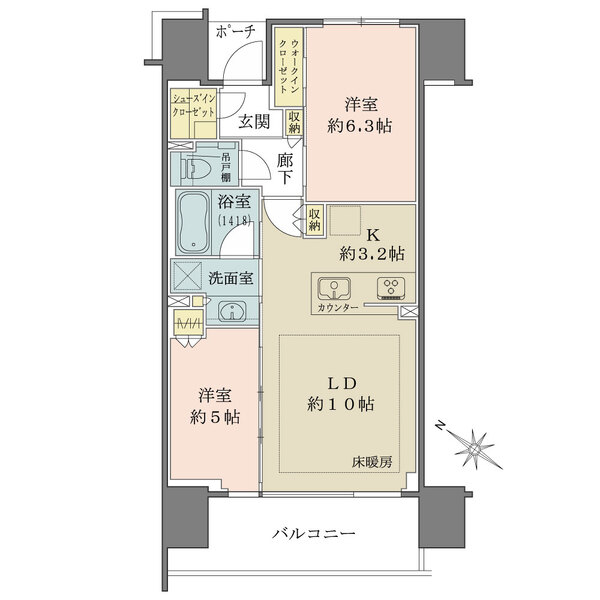 シティハウス中目黒レジデンスの間取図