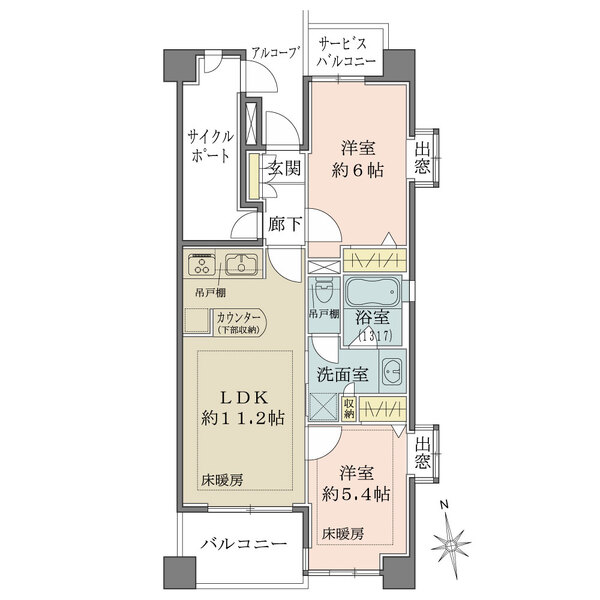 ルモンド恵比寿の間取図