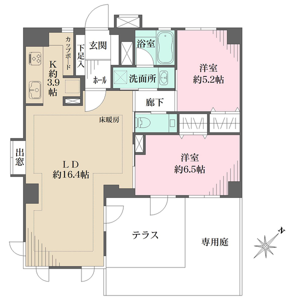 ファミールグラン恵比寿の間取図