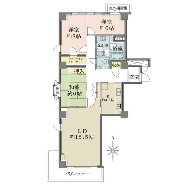 広尾ガーデンヒルズの間取図