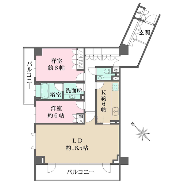 パークハウス広尾の間取図