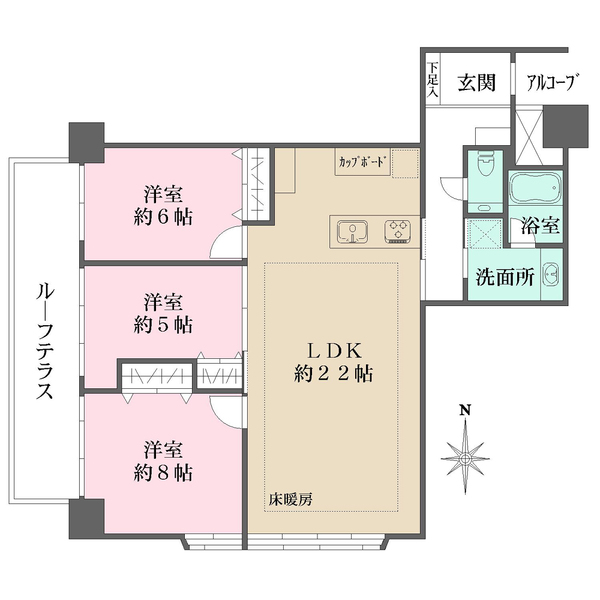 広尾センターハイツの間取図