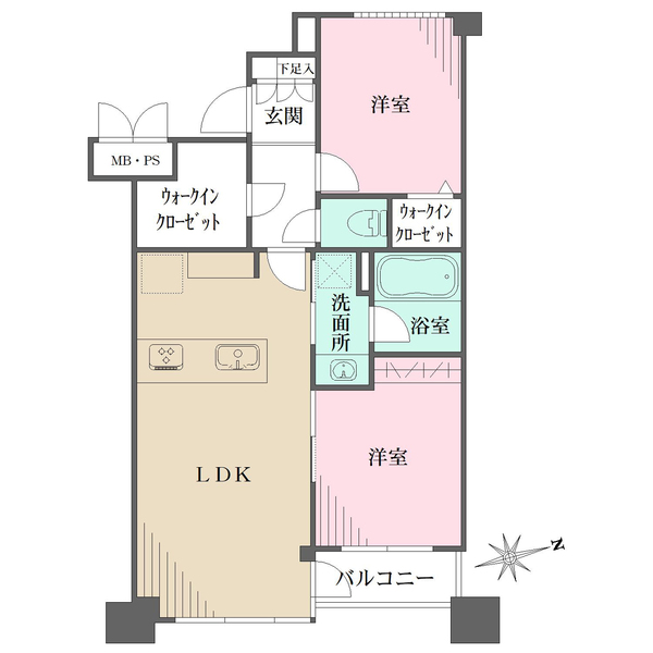 ライオンズマンション広尾南の間取図