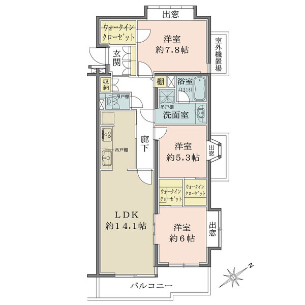上目黒小川坂ハイツの間取図