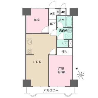ライオンズマンション中目黒の間取図