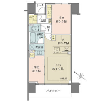 シティハウス中目黒レジデンスの間取図