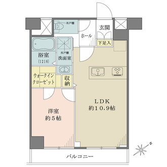 マートルコート第2中目黒の間取図
