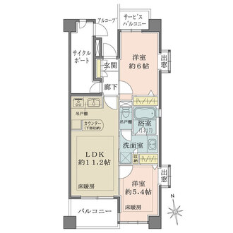 ルモンド恵比寿の間取図