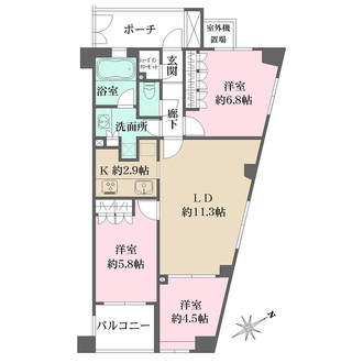 中目黒パークハウスの間取図